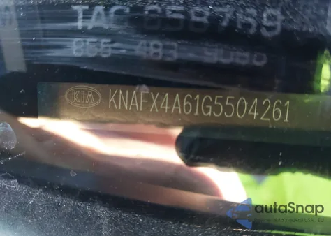 2016 Kia Forte Lx from USA, damaged, VIN KNAFX4A61G5504261